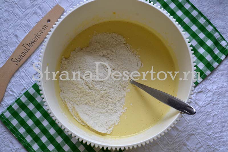 всыпание муки