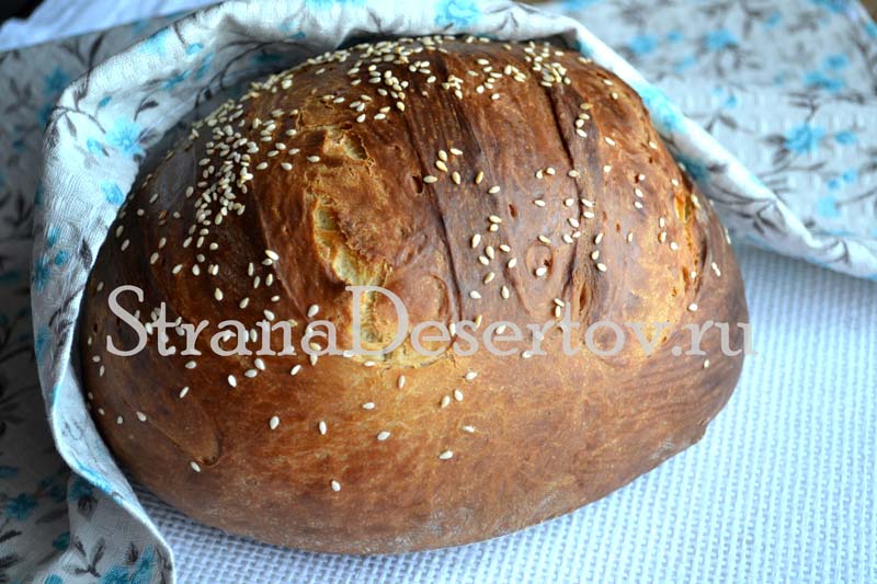хлеб на кефире в духовке