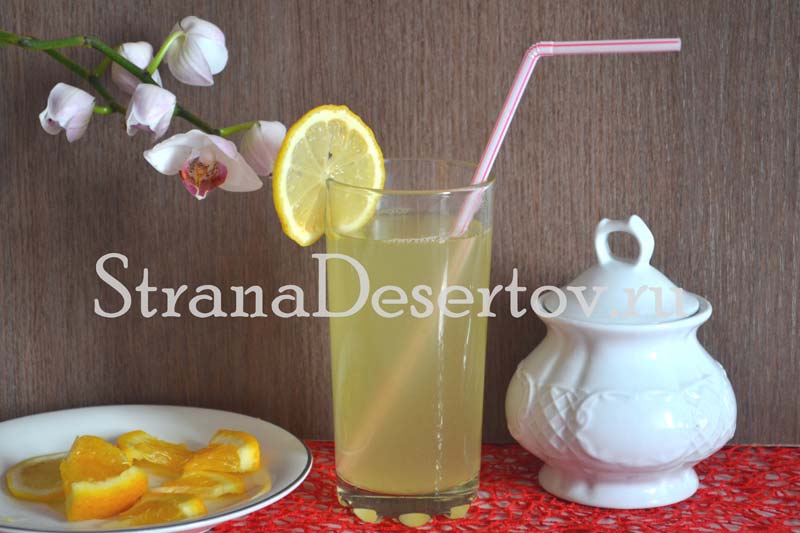 напиток из лимона и апельсина